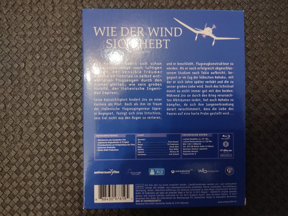 Anime Film - Wie der Wind sich hebt - Ghibli - Blu-ray in Dresden