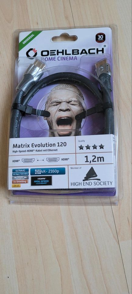 Oehlbach  HDMI Kabel  Matrix Evolution  1,2 in Sankt Peter-Ording