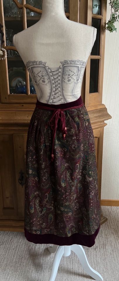 Vintage Rock Alexander 70s 70er 80er 80s Paisley Wolle Tracht in Hilden