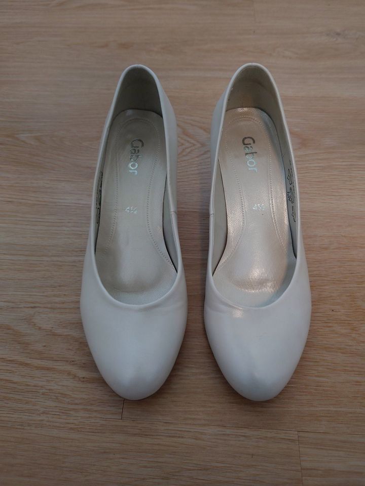 Gabor - Pumps high heel - creme weiß, Gr. 37,5 / 4 1/2, wie neu in Emmendingen