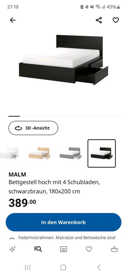 IKEA MALM BETT in Blankenfelde