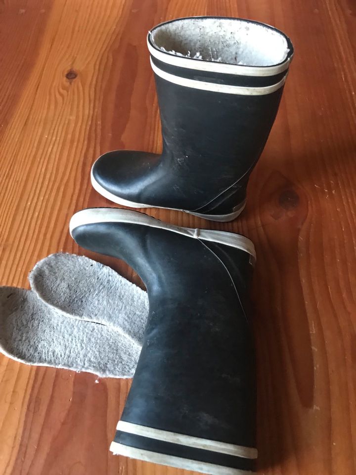 Aigle Gummistiefel Lolly pop - gefüttert - blau  gr 32 in Klipphausen