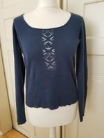 Noa Noa Pulli S blau Lochmuster Häfen - Industriehäfen Vorschau