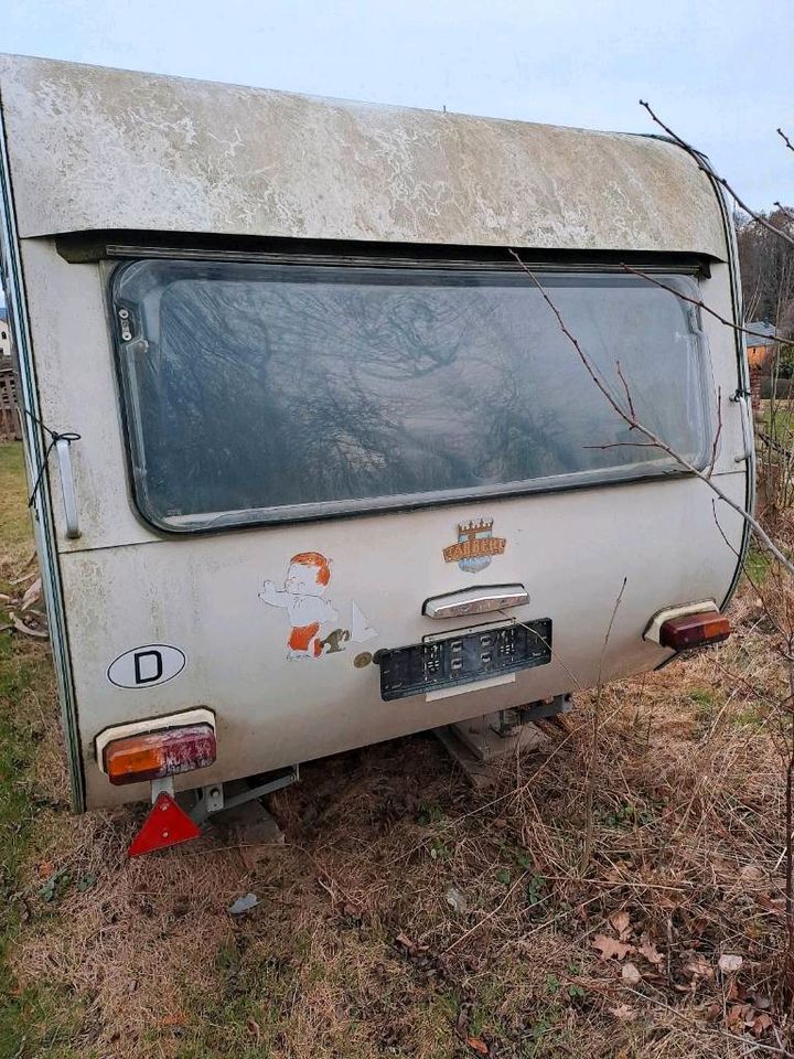 Wohnwagen Tabbert 425 C von 1972 mit Vorzelt in Löbau