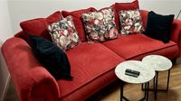 Rote Couch inkl. 9 Kissen Selbstabholer VB Baden-Württemberg - Schliengen Vorschau