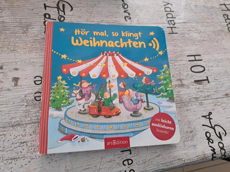 Weihnachten Kinderbuch mit Sound Effekt gut erhalten in Haibach