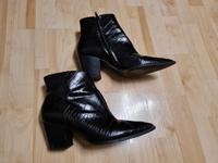 Stiefel Mango MNG Gr. 41 Schwarz Lack Stiefeletten schlange Boots Berlin - Wilmersdorf Vorschau