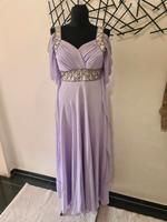 Heine XS 34 Chiffonkleid Abendkleid Abiye Steine Flieder helllila Bayern - Senden Vorschau