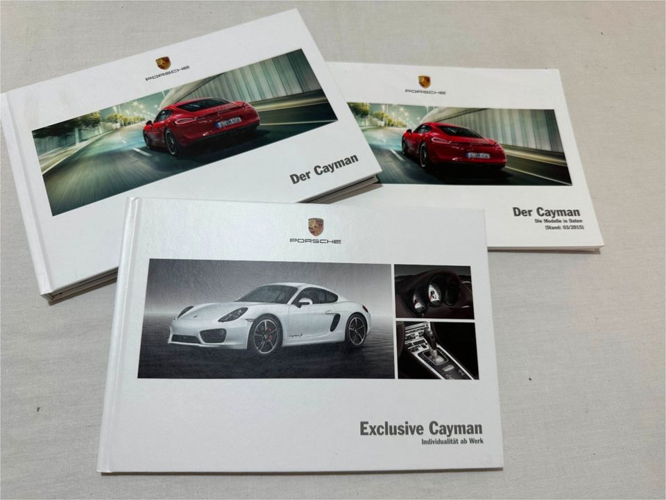 Porsche Prospekte  Der Exclusive Cayman Daten 2014/15//VB 34.-€* in Rüsselsheim