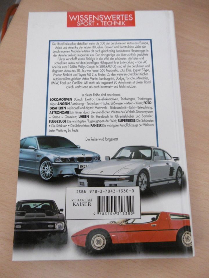 Buch Wissenswertes Sport und Technik Superautos in Schuby