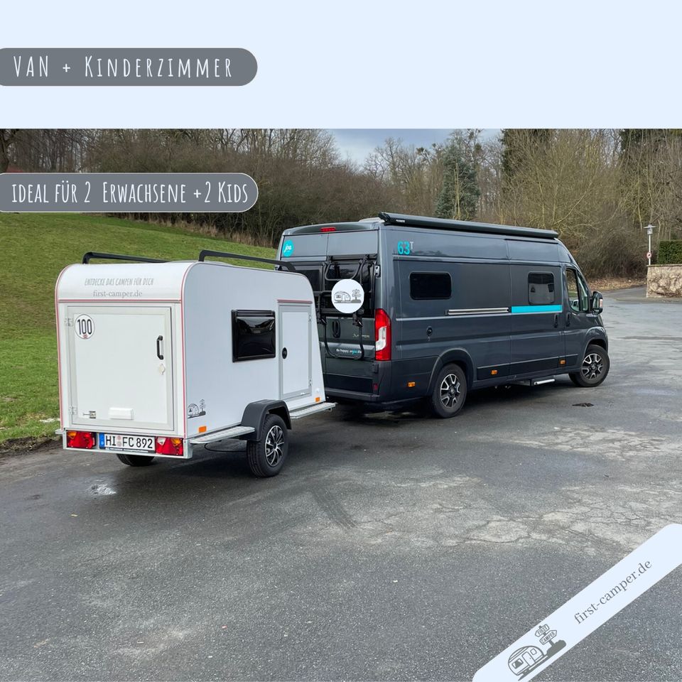 Van / Wohnmobil MIETEN mit angehängtem Kinderzimmer ab 109€/Nacht in Hildesheim