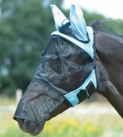 Fliegenmaske FlyCover Pro Gap2 633042  mit Schlupfloch und Ohren, Augenschutz, Shetty, Pony, Cob, WB, XWB blau oder grau Neuware Nordrhein-Westfalen - Kempen Vorschau