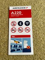 Airbus A 220 Safety Card Air France Berlin - Tempelhof Vorschau