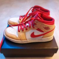 Air Jordan 1 Mid Light Curry Cardinal GS Gr. 38 Niedersachsen - Celle Vorschau