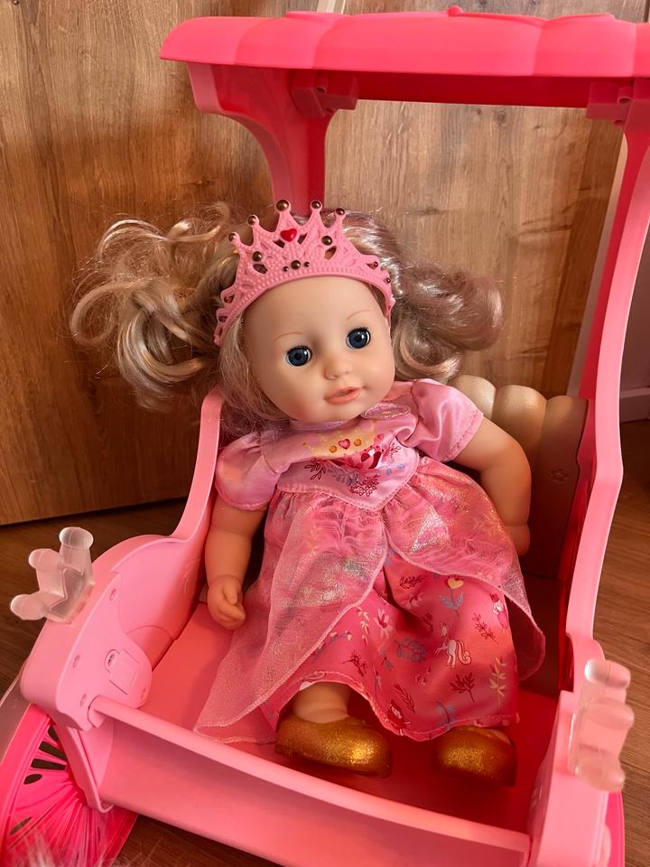 Baby Annabell Little Sweet Kutsche und Pony und Prinzessin in Hinte