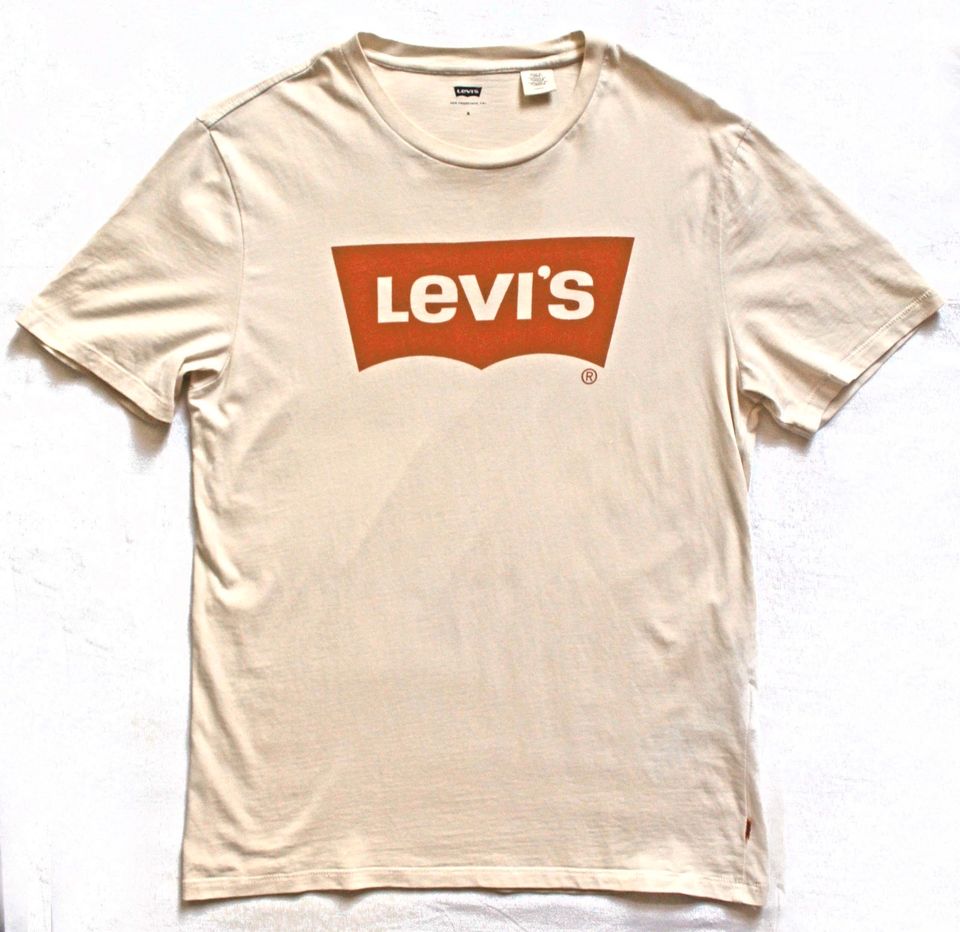 Levi´s Batwing Tee beige, Levis Orange Label Shirt Gr. S in Hamburg