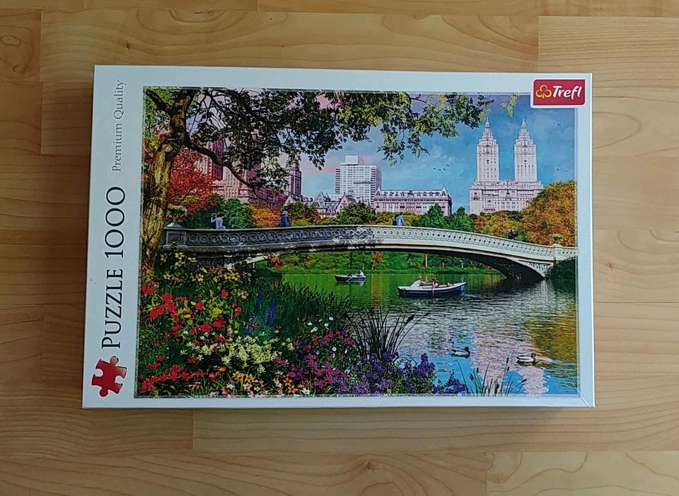 Puzzle, 1000 Teile, Trefle "Central Park" in Hamburg