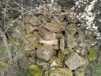 => Behauene Sandsteine aus Hausabriss - Stein Mauer Trockenmauer Baden-Württemberg - Bruchsal Vorschau