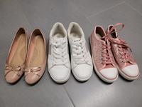 3x Schuhe, Set Gr. 38, Sneaker, Ballerina, Rainbow, rosa, weiß Bayern - Oerlenbach Vorschau