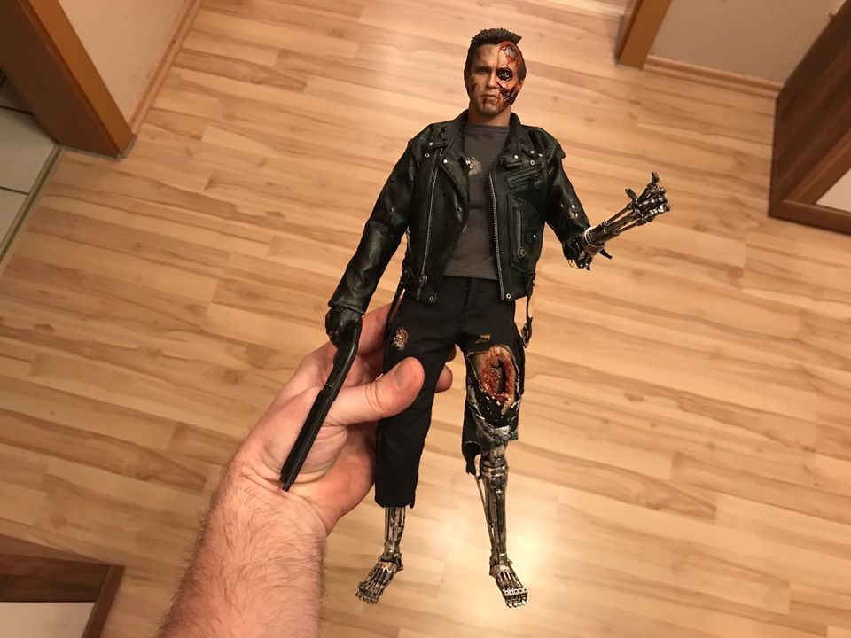 Hot Toys 1/6 Terminator EndoSkelett Figur in Schwäbisch Hall