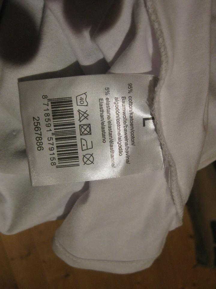 Weisses basic Shirt Gr L  40 Spruch lustig NEU  'Es eskaliert eh' in Schleiden