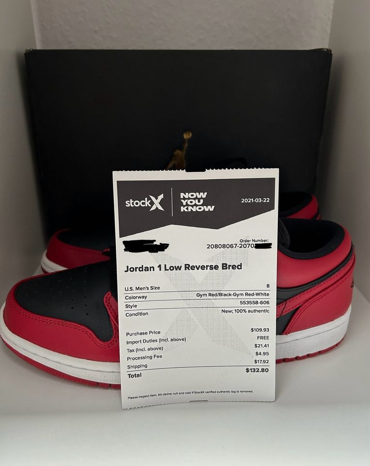 Jordan 1 low Reverse Bred in Albstadt