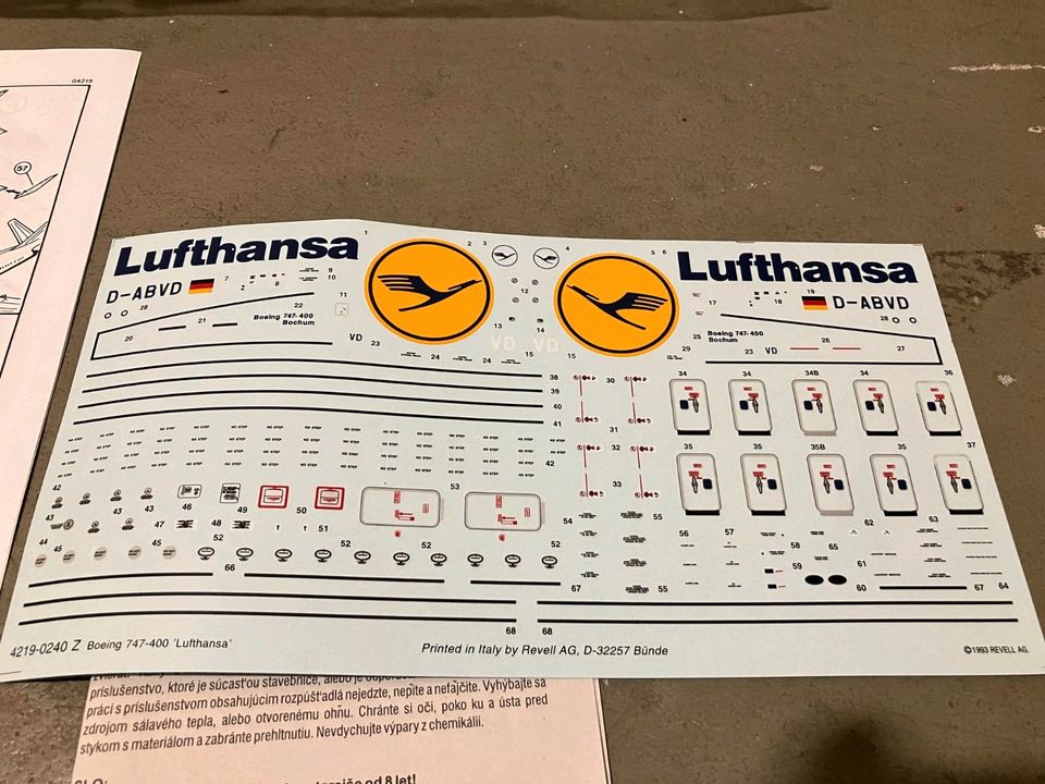 Revell Modellbau 747 Lufthansa 1:144 in Wiesbaden