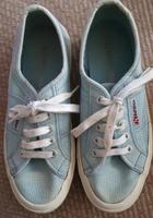 Hellblaue Leinenschuhe Gr.36 von Superga Baden-Württemberg - Biberach an der Riß Vorschau