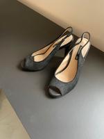 Wildleder Pumps Peeptoes in schwarz Köln - Bayenthal Vorschau