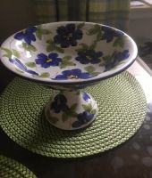 Porzellan/Keramik Schale mit Fuß blaue Blumen NEU Niedersachsen - Lohne (Oldenburg) Vorschau