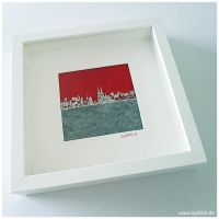 Kölnbild Kölngeschenk Köln Kölner Skyline 27x27 cm - handgemacht Nordrhein-Westfalen - Overath Vorschau