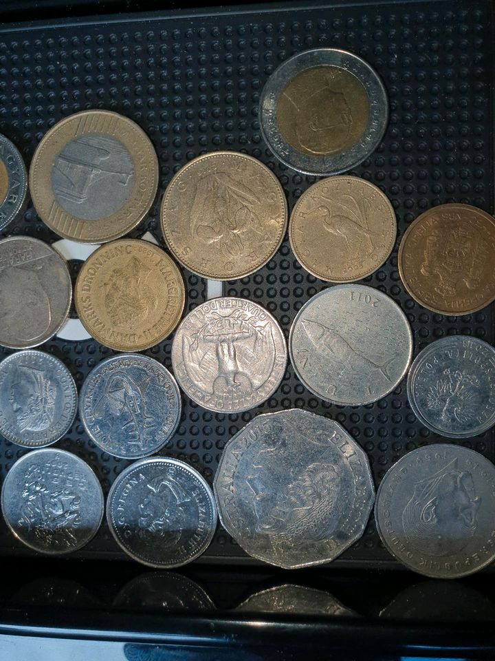 Münzen von verschiedenen Ländern aus meiner Sammlung in Stuttgart