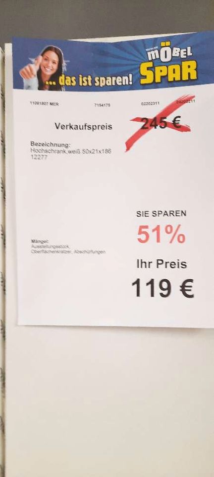 Hochschrank  statt 245€ in Merseburg