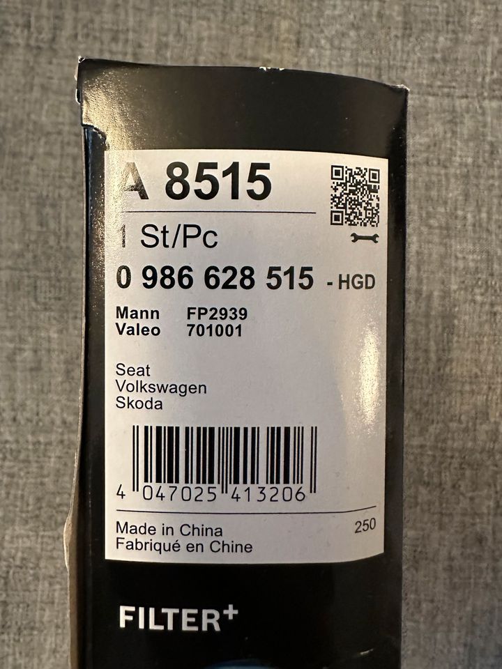 Bosch A8515 - Innenraumfilter Filter+