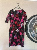 Etuikleid Business Blumen schwarz rot Pink Lila Grün NP 99€ Walle - Westend Vorschau