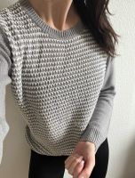 Schöner Strick Knit Pullover Muster blau weiß grau M L Stuttgart - Stuttgart-West Vorschau