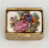 Vintage Pillendose Schmuckbox Antik Fragonard Rokoko Schatulle Schwerin - Altstadt Vorschau