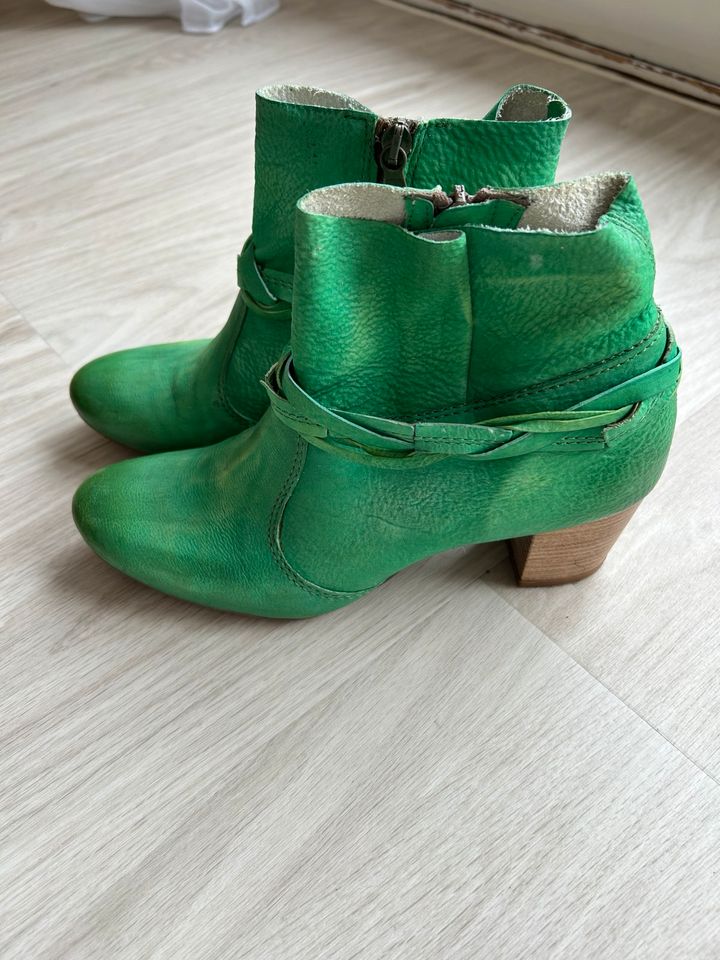 Grüne Leder - Stiefelette in shabby chic/ Gr.37 in Hannover