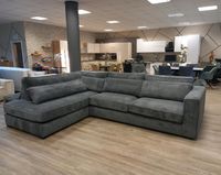 Ecksofa Big-Sofa Cord Grau XXL Eckcouch Düsseldorf - Bilk Vorschau