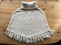 Kinder Poncho Größe 134/152 beige/ goldglitter Streifen Niedersachsen - Westoverledingen Vorschau