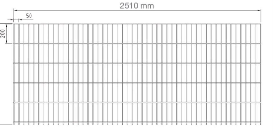 30 m Doppelstabmattenzaun Anthrazit 1630 mm Gartenzaun Metallzaun in Geesthacht