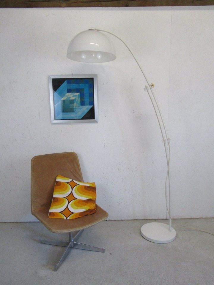 60er 70er XXL Bogenlampe vintage mid century space age in Krauchenwies