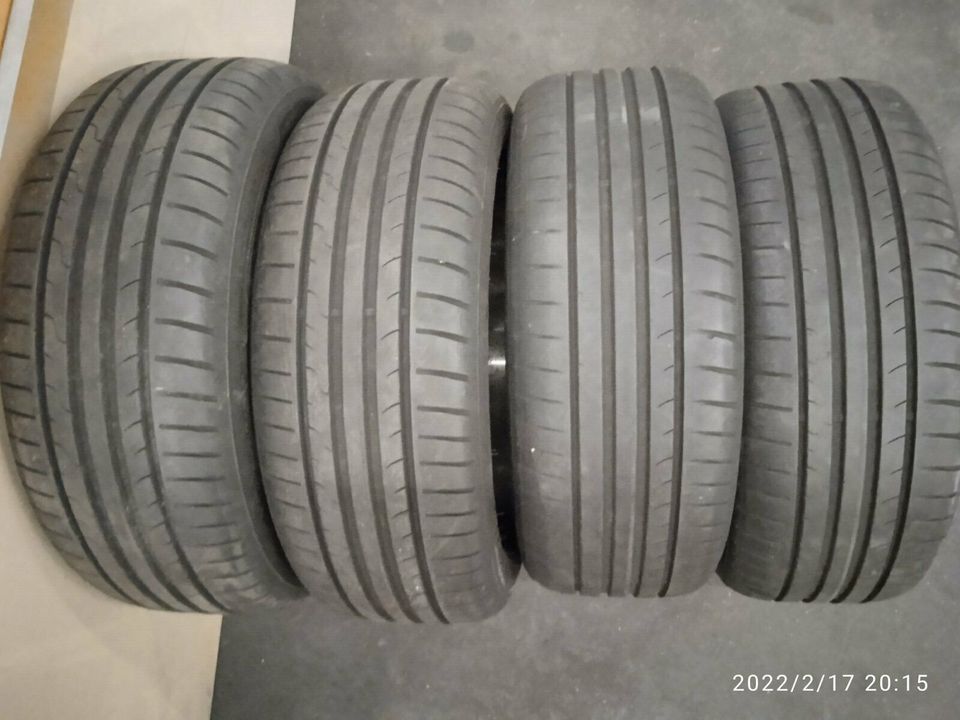 4xSommerreifen 205/55R16 94V auf  FORD Alufelgen hochglanz in Wuppertal