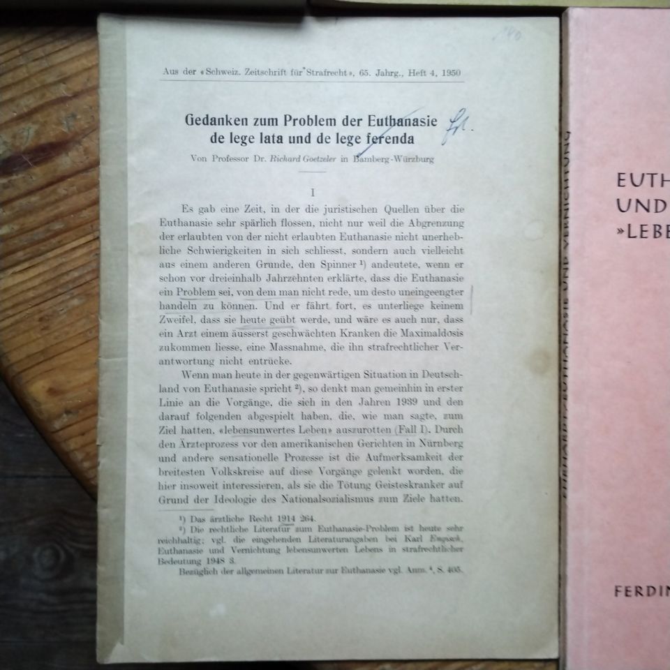 7x Bücher Euthanasie Rasserecht 1933-1945 "lebensunwertes" Leben in Kiel