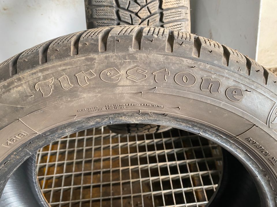 2x FIRESTONE 205 55 R16 T | M+S Winterreifen | DOT 2018 | 6mm in Müllenbach (bei Adenau)