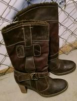 ** DAMEN LEDER WINTER STIEFEL GRÖßE 39 NEU ** Hamburg-Nord - Hamburg Barmbek Vorschau
