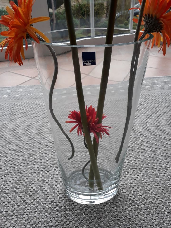 Schale Glas Blumenvase Vase Dekovase Dekoration 41 cm in Frankfurt am Main