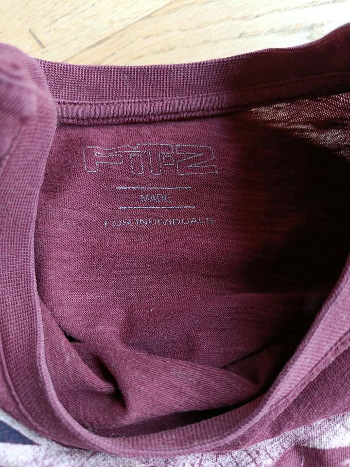 Longsleeve Langarmshirt 152 Fitz Bordeaux in Bochum