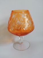 Orangen Überfang handgeschliefener Kristall Vase Ludwigslust - Landkreis - Pampow Vorschau