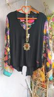 Desigual Shirt Volantärmel Vogel Blumen Paradies 40 42 Bayern - Baiersdorf Vorschau